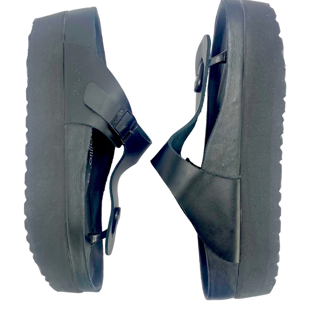 Birkenstock Black Women's Platform Toe-Post Sandals - Picture 6 of 16